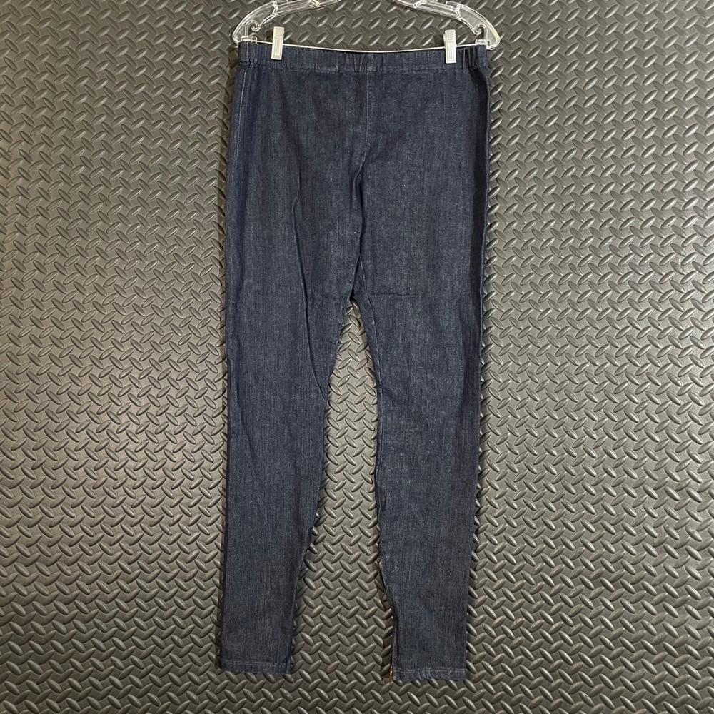 Joes Jeans The Legging Dark Wash Denim Ankle Zip Pull On Pants Large USA Made